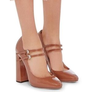 🎈Rochas Maryjane Platform Pumps 40 9.5 tan